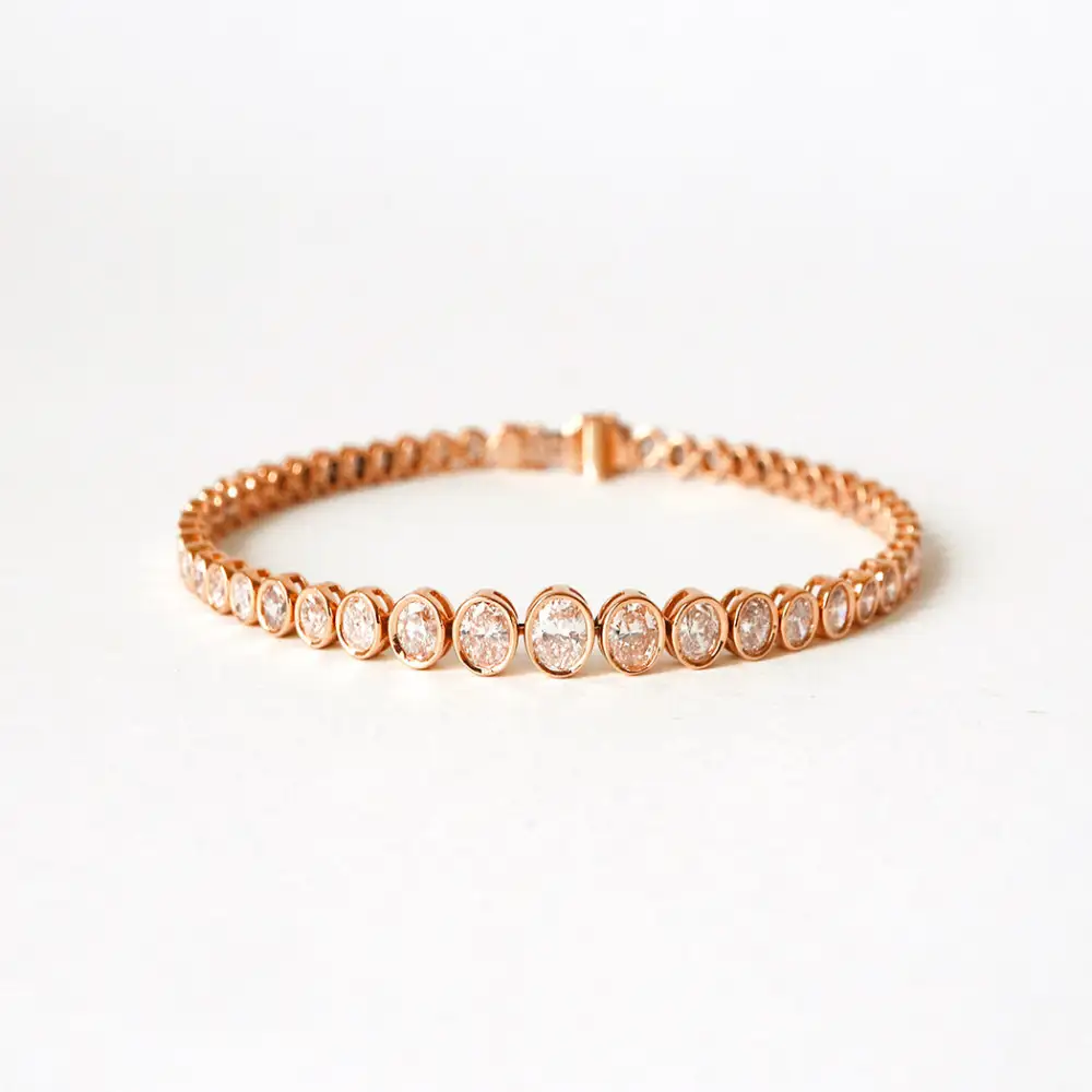 Diamond Oval Bracelet