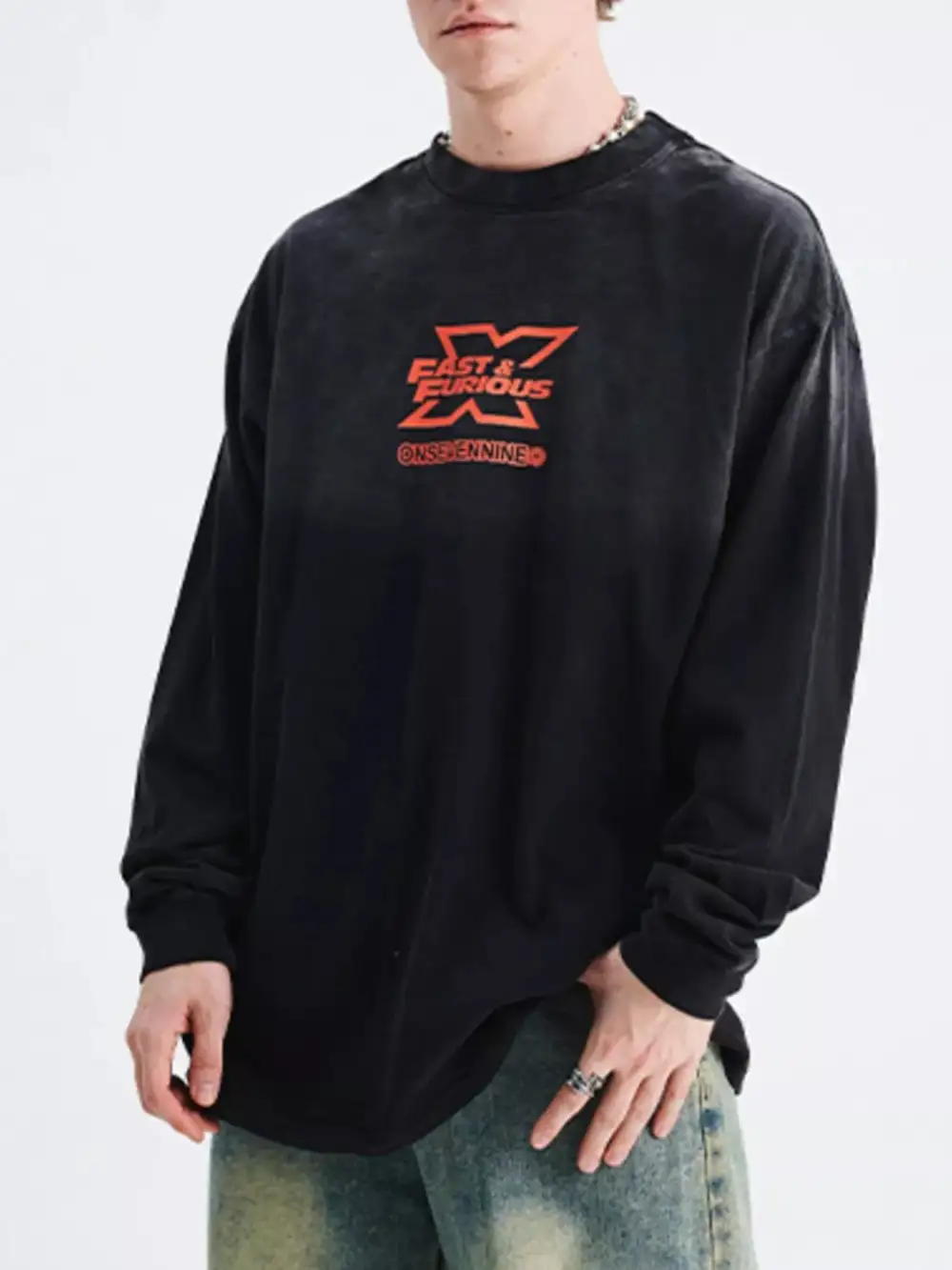 Graphic Round-Neck Short-Sleeve T-Shirt