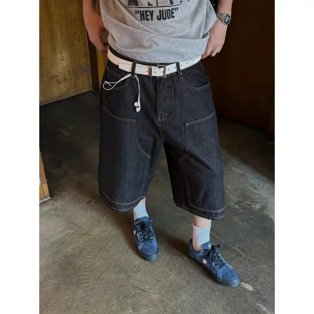 Faded Straight Shorts