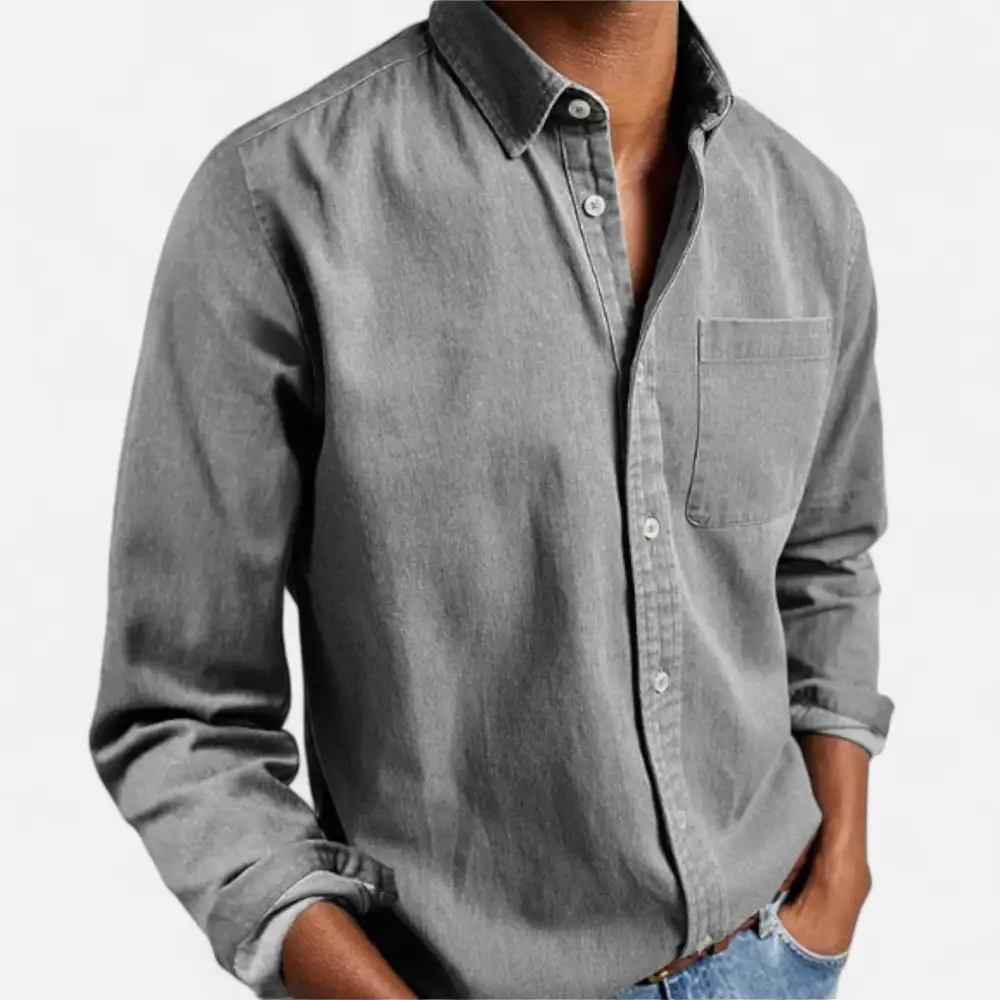 Cotton Denim Casual Shirt
