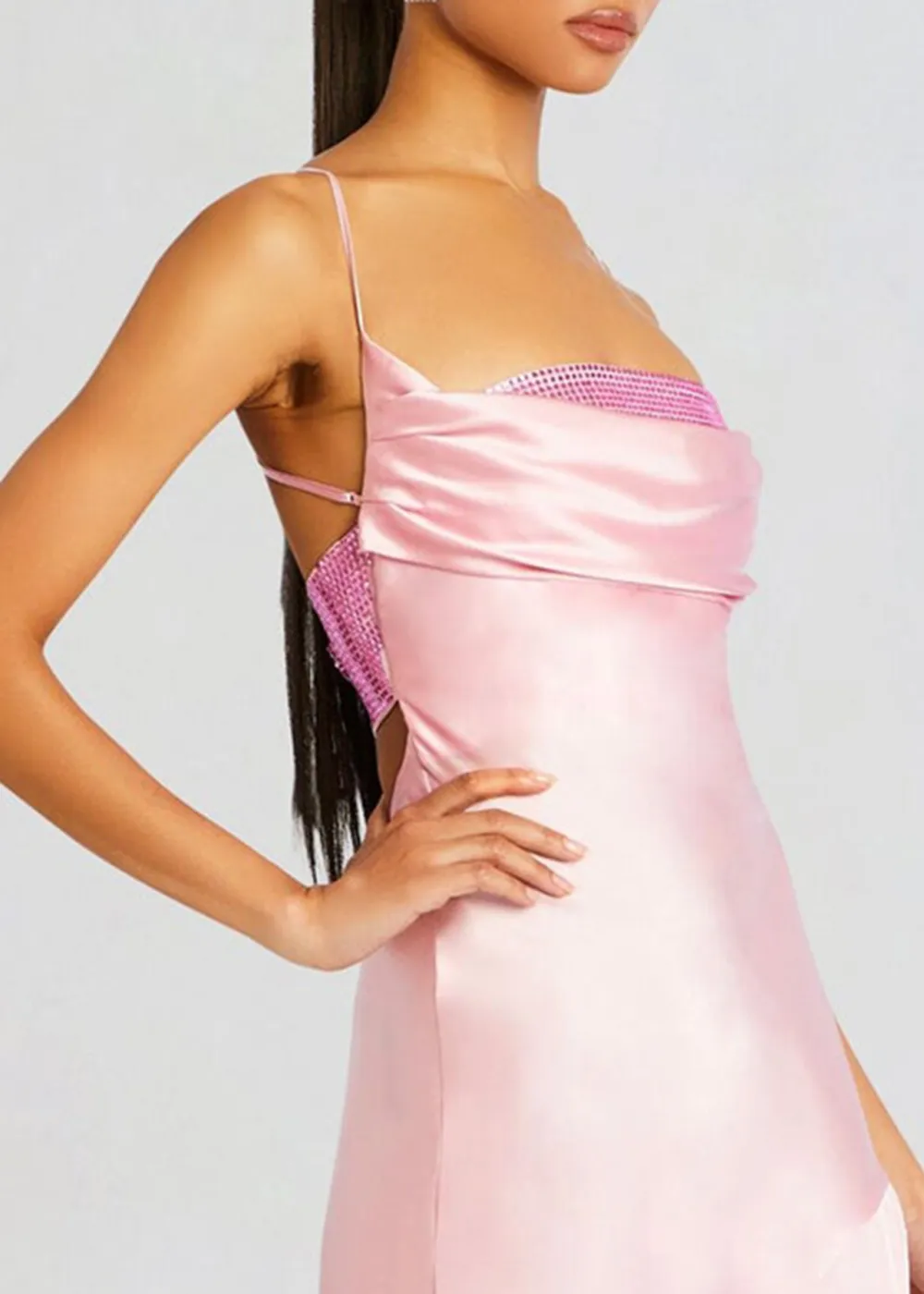 Embellished Silk Dress