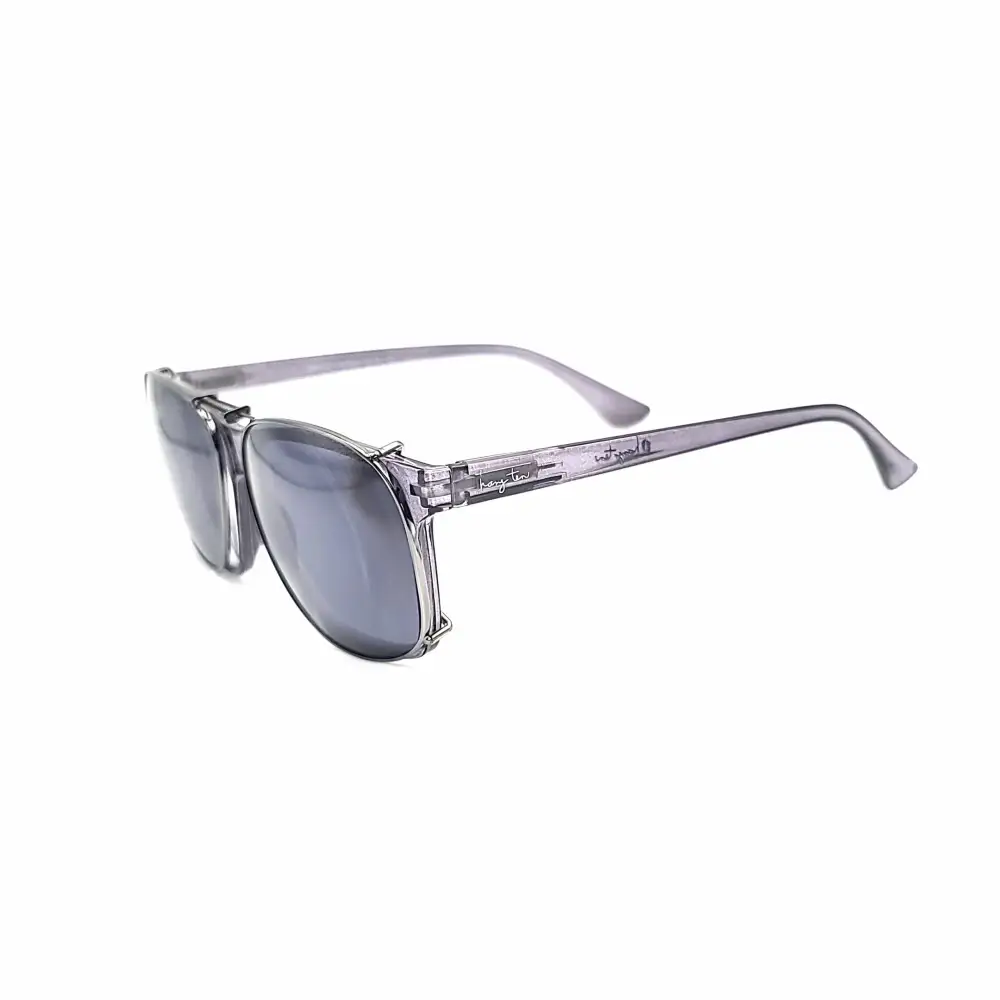 57mm Aviator Polarized Clip-On Sunglasses