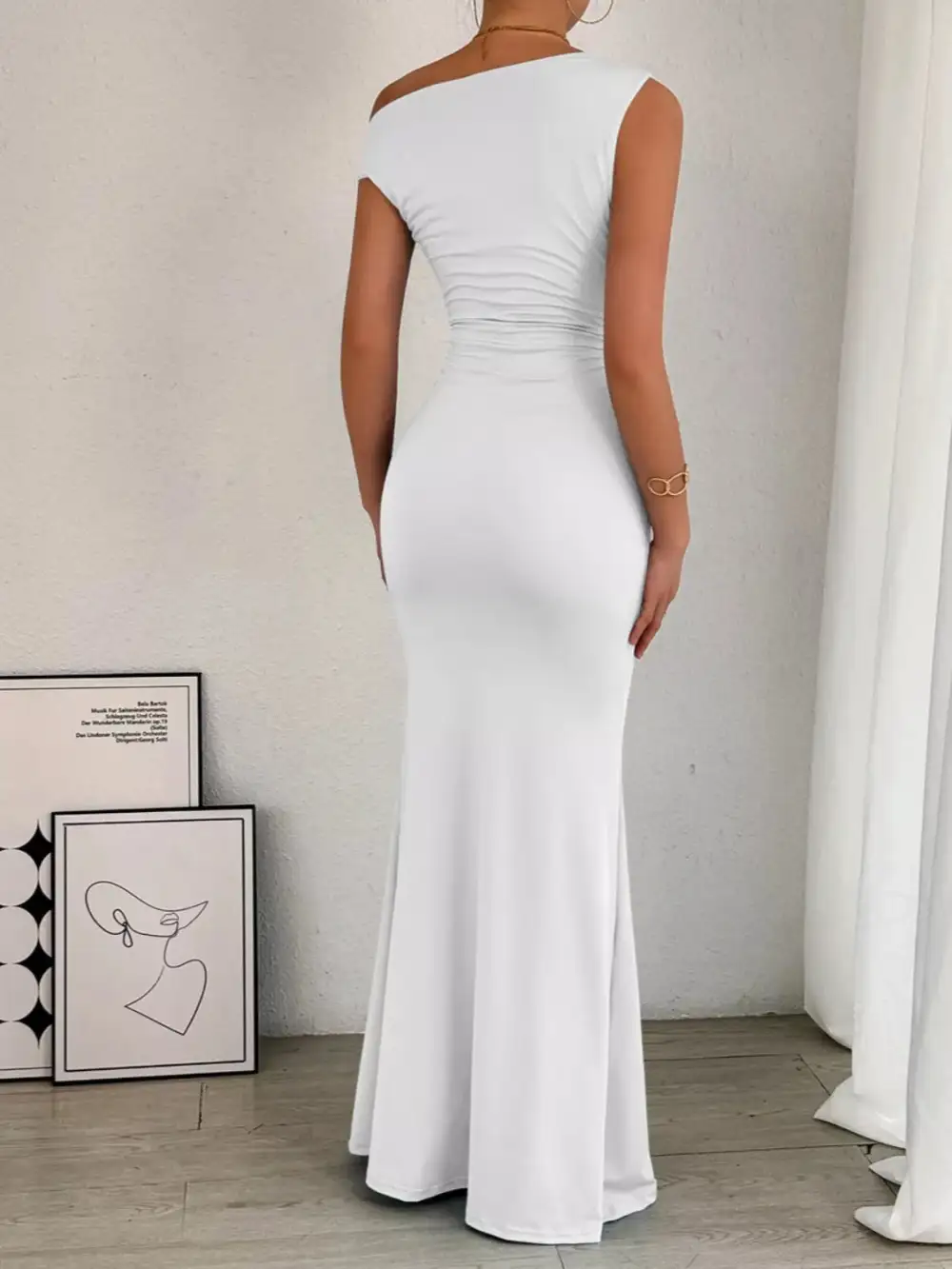 Easy Fit Ruched Maxi Dress