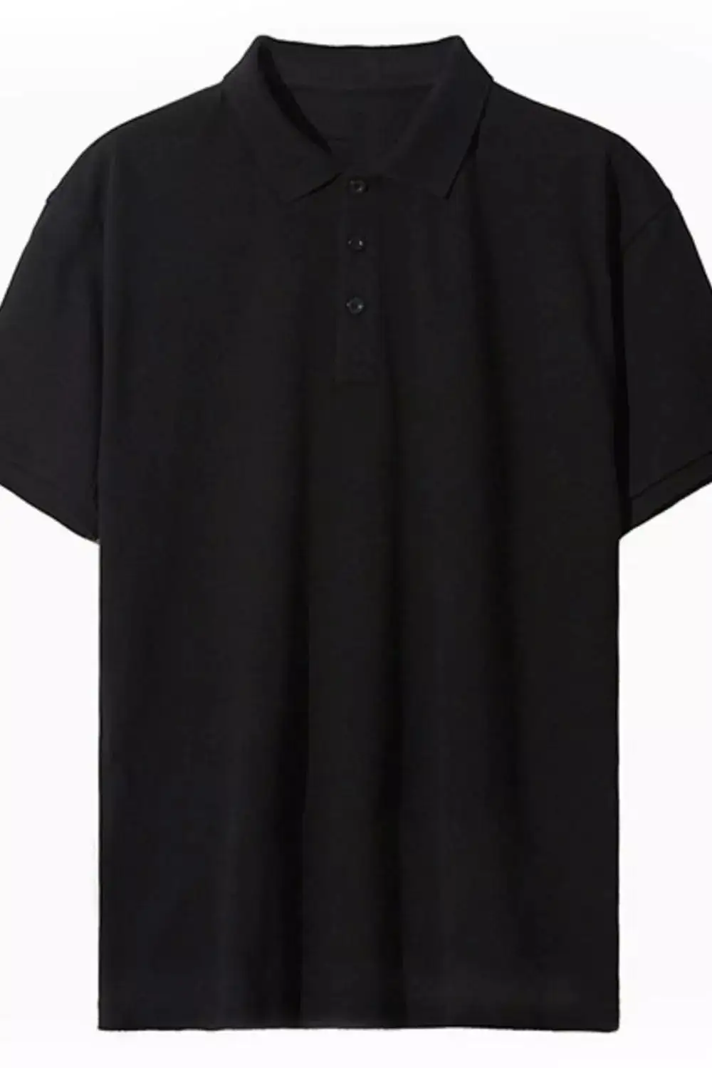 Button-Detail Polo Shirt