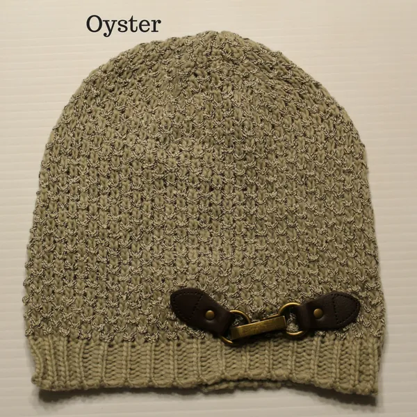 Buckle Detail Knit Hat