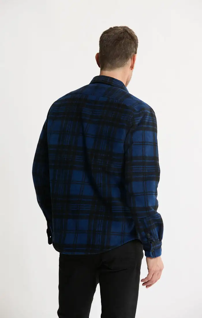Sherpa Bonded Polar Fleece Shirt Jacket