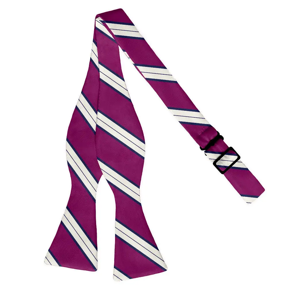 Kalamath Stripe Motif Bow Tie