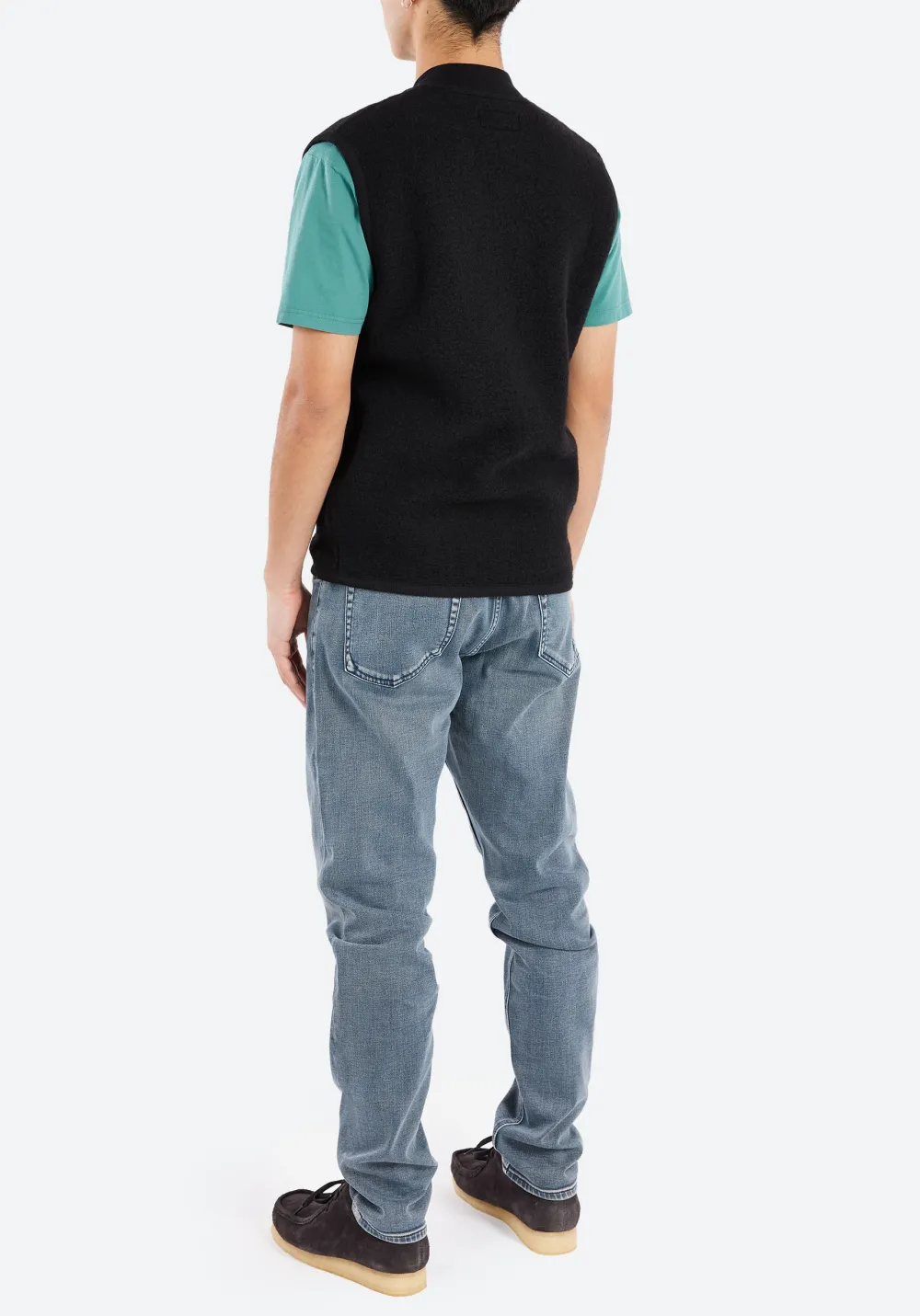 Men's Two Way Zip Patch Pocket Waistcoat
