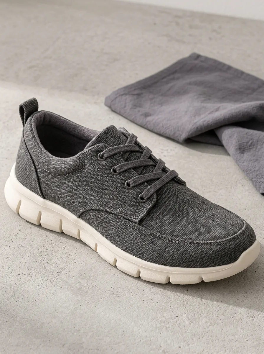 Men's Heritage Casual Lightweight Elastic Sole Canvas Shoes