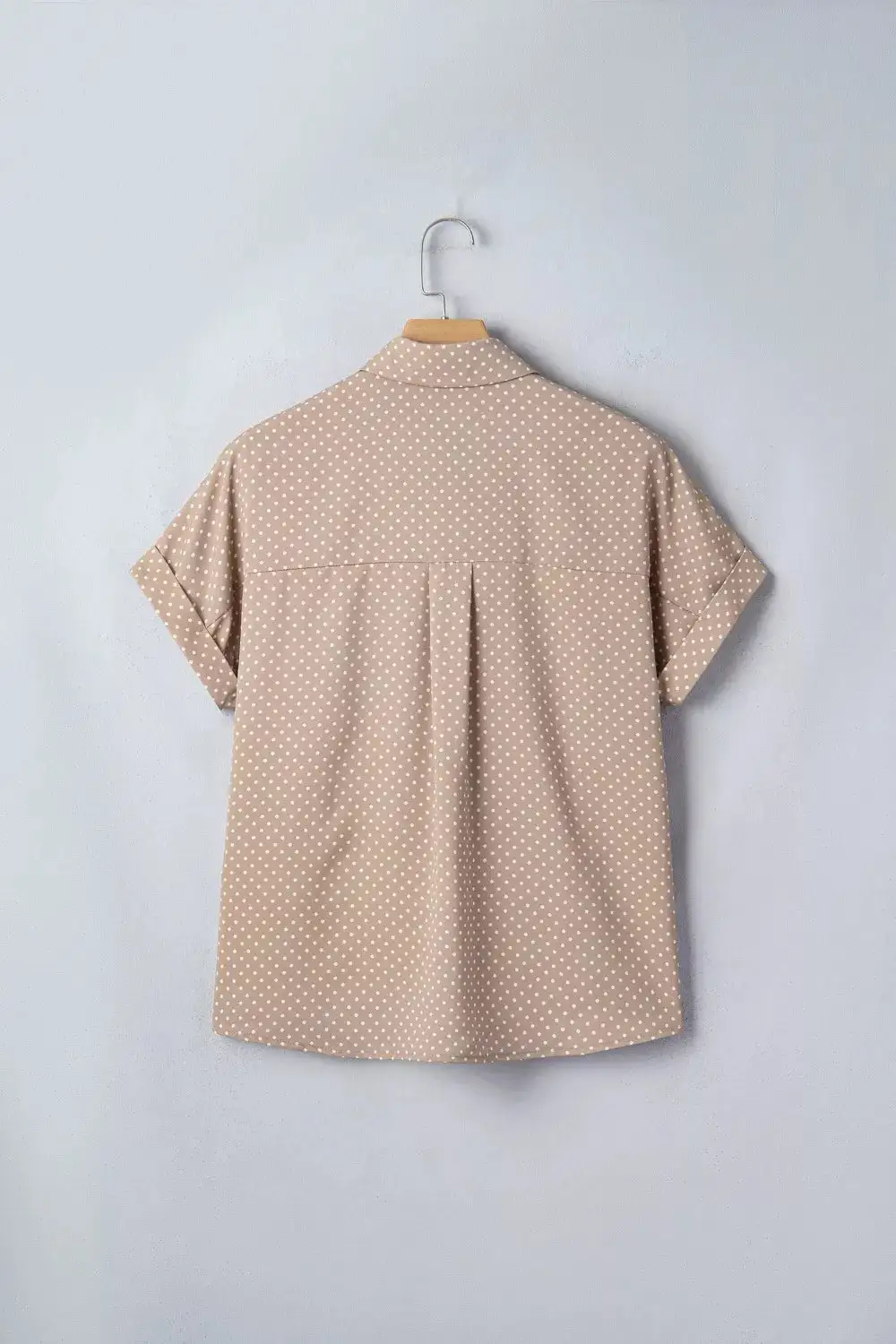 Polka Dot Print Short Sleeve Shirt