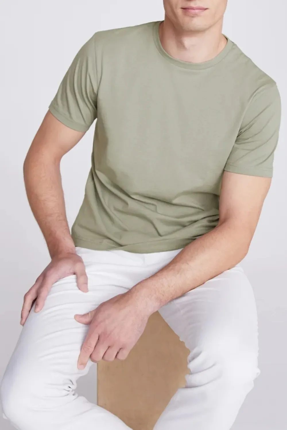 Simplified Sage Green Casual Shirt