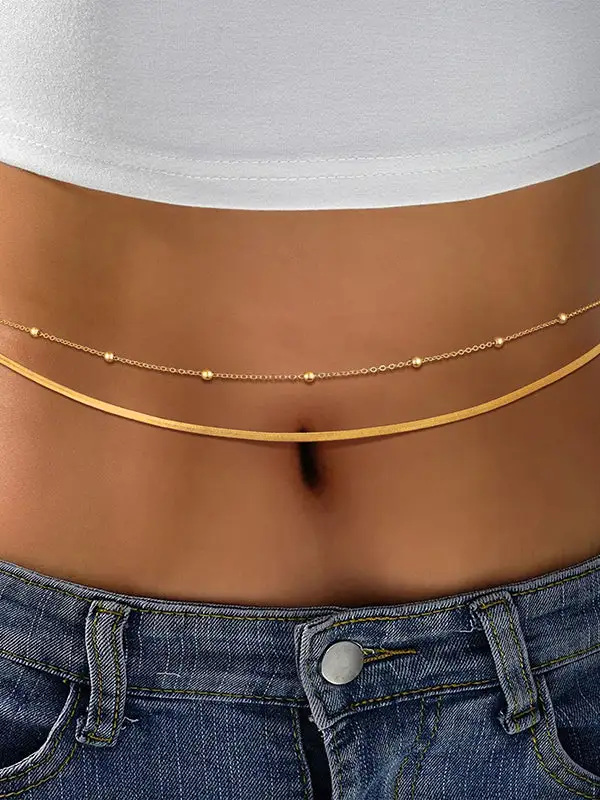 Layered Chain Waist Belt
