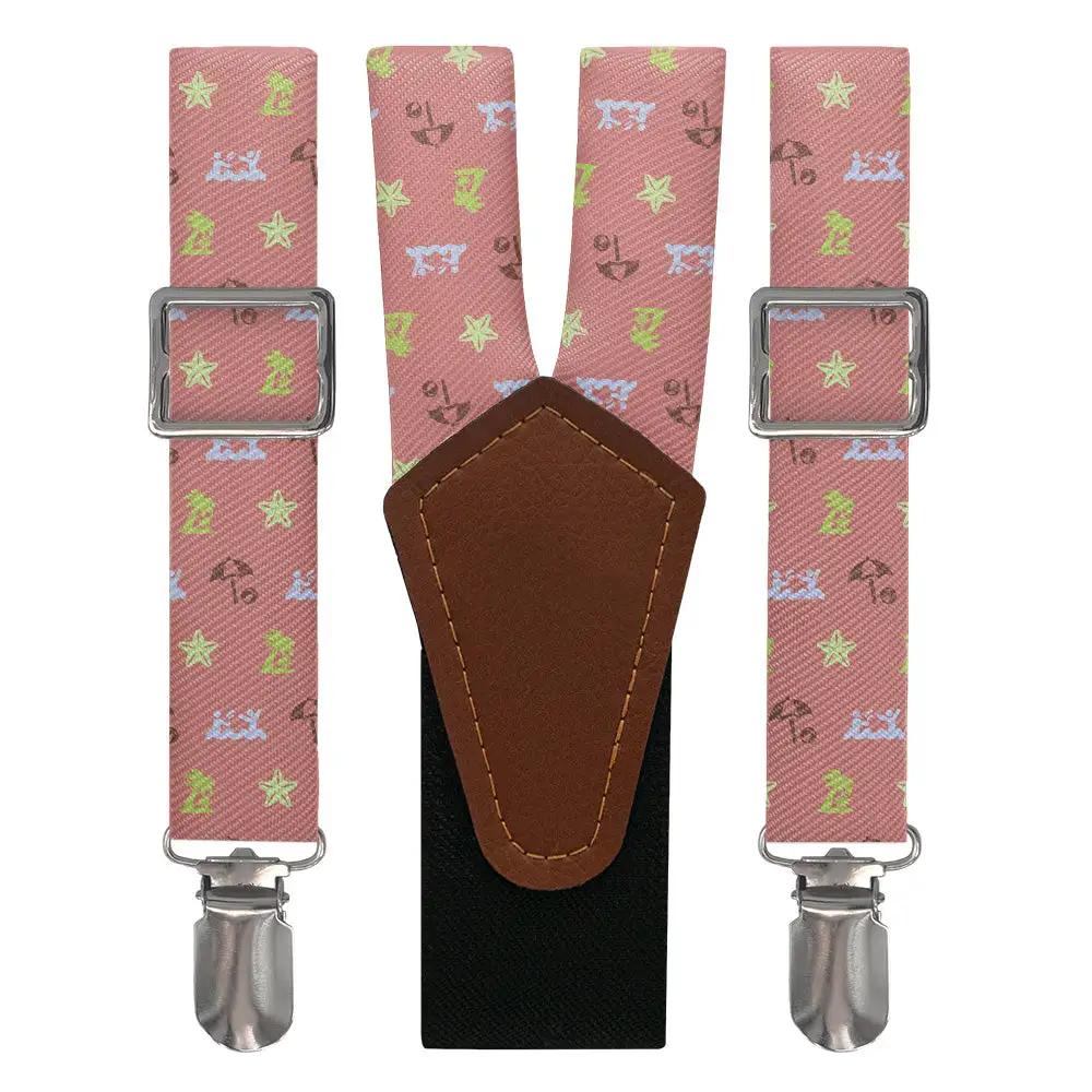 Beach With Friends Theme Suspenders