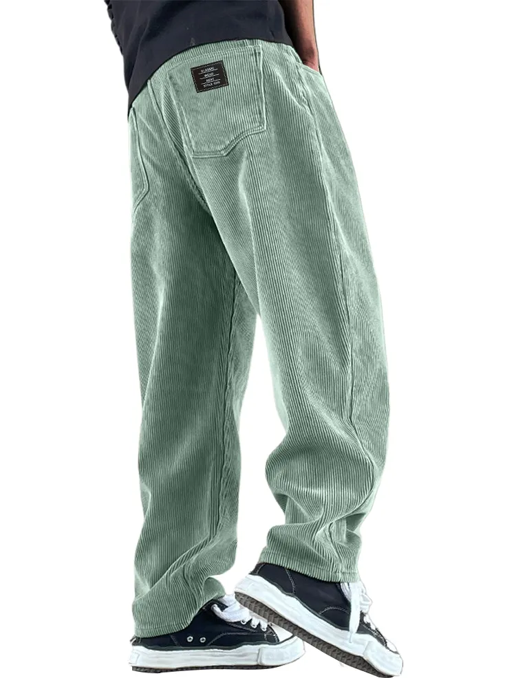 Relaxed Corduroy Utility Pocket Pants