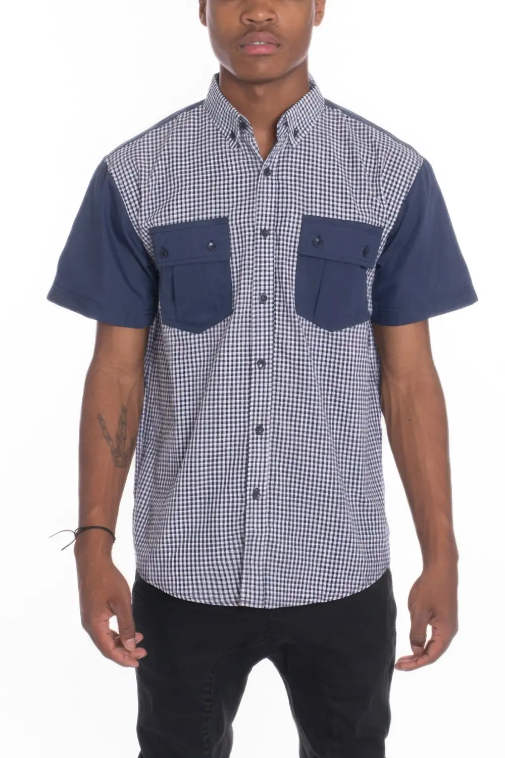 Men's Casual Short Sleeve Button-Down Shirts
