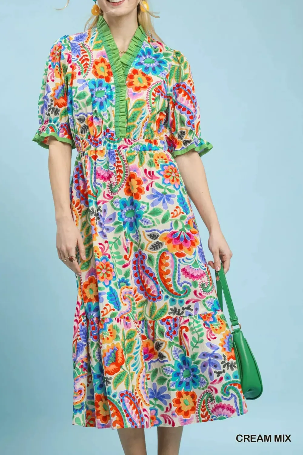 Everyday Floral Print Midi Dress