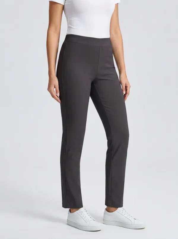 Wardrobe-Essential Mid-Rise Women's Stretch Mid-Rise Pants