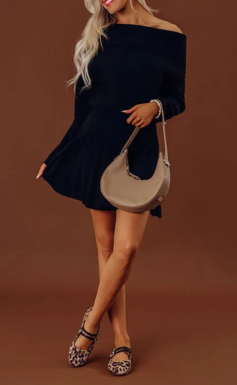 Mini Dress with Pleated Detail