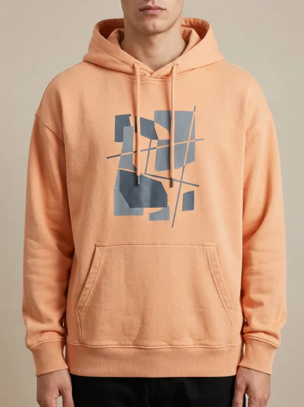 Men's Urban Abstract Geometric Art Print Hoodie