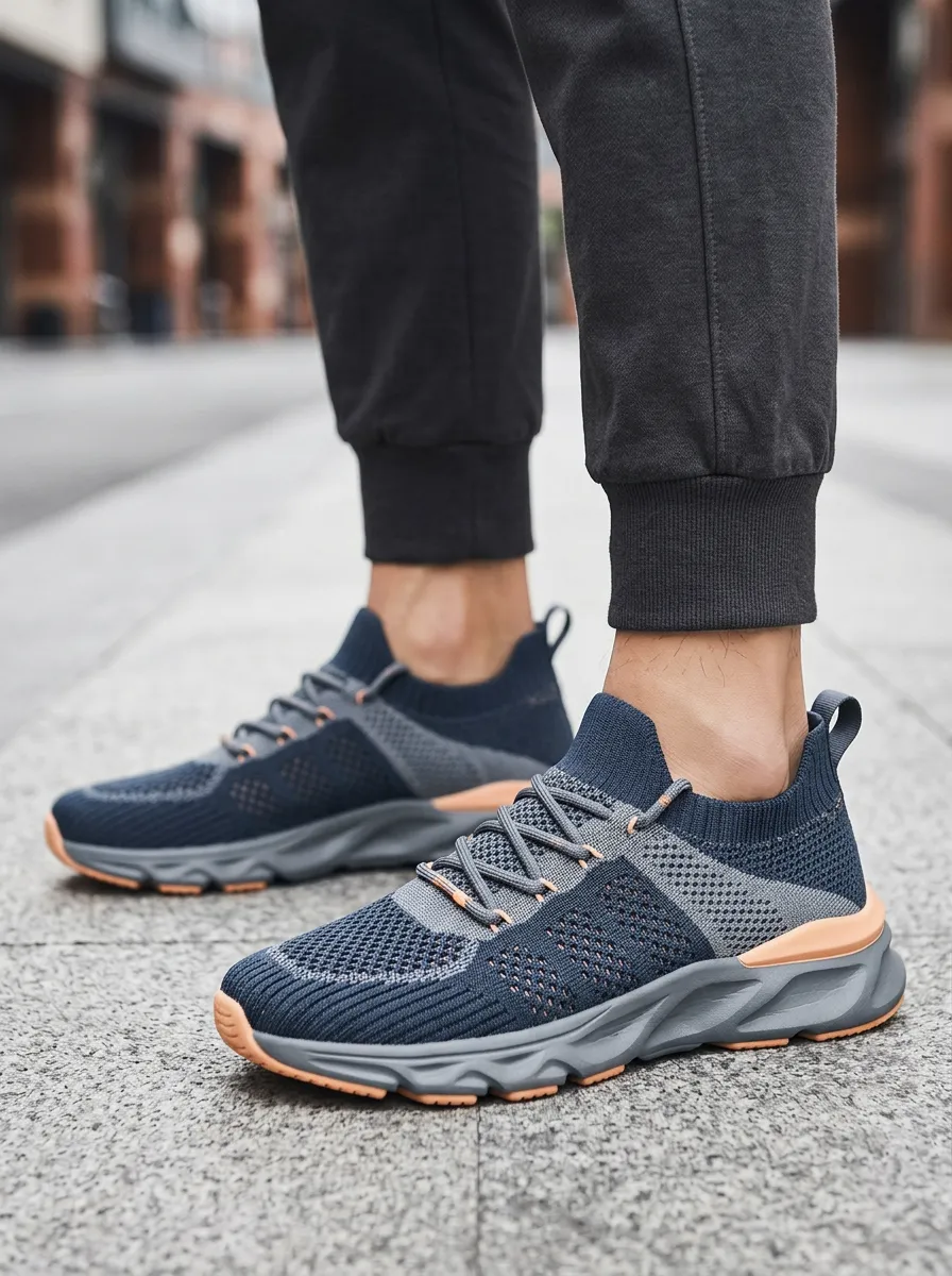 Women's Knit Casual Sport Mesh Athletic Sneakers