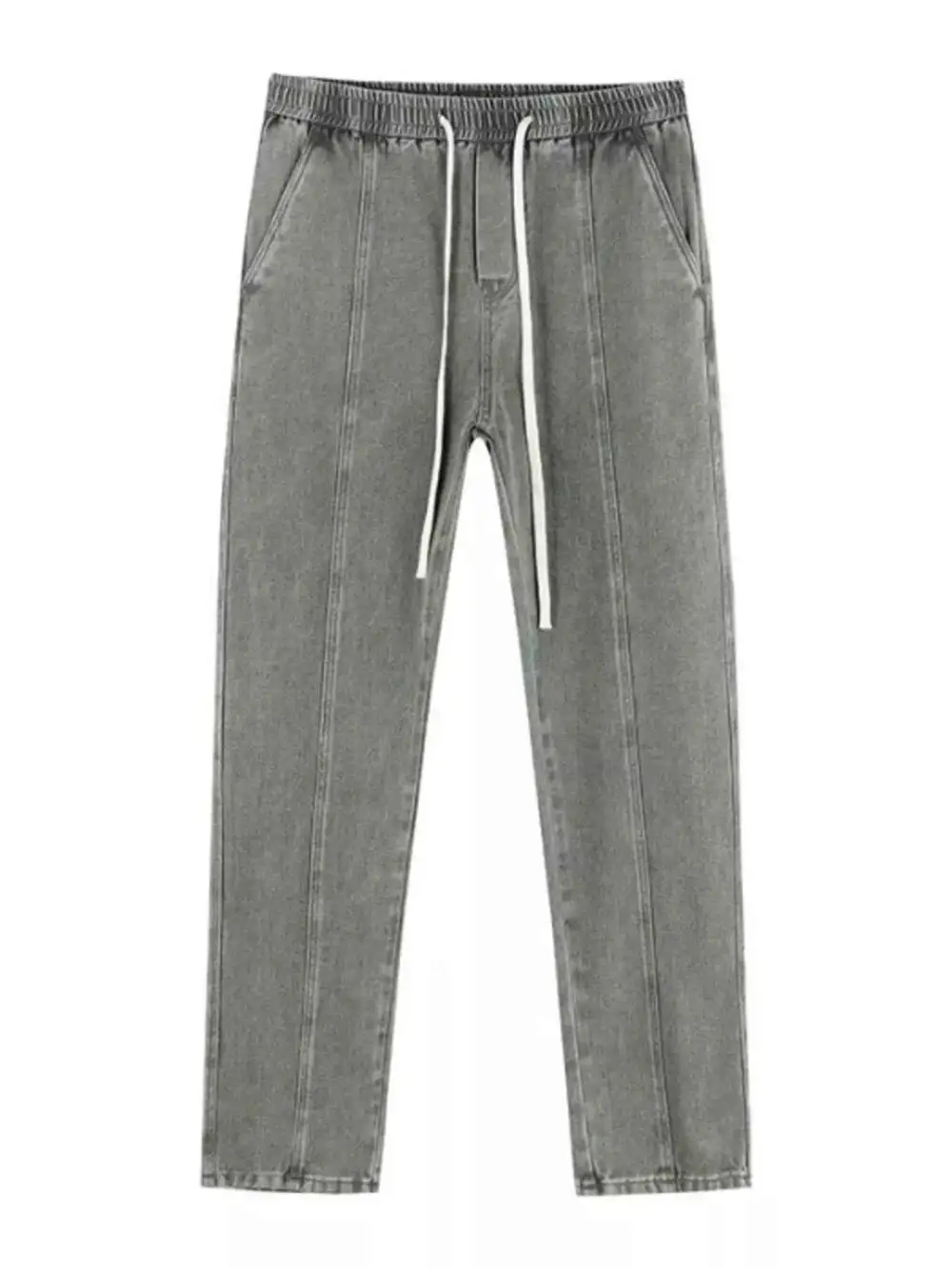 Relaxed Fit Drawstring Jeans