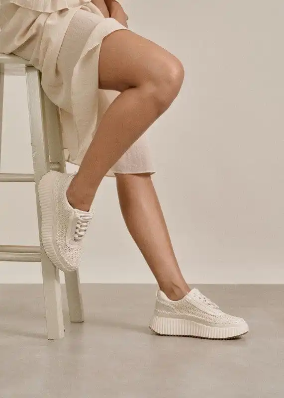 Platform Woven Sneakers