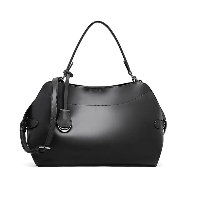 Genuine Leather Satchel Bag – Chic Soft-Structured Handbag for Everyday Elegance