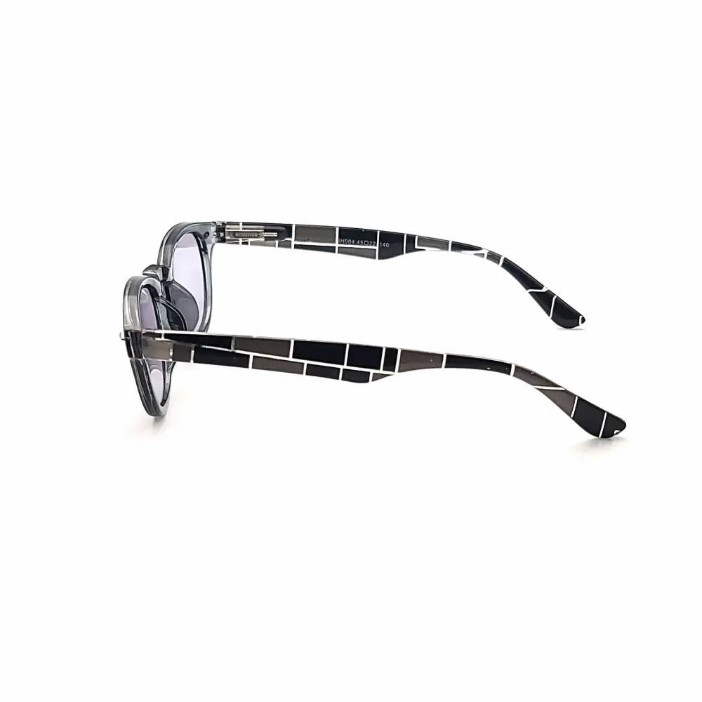 Classic Round Full-Lens Smoke-Lens Reading Sunglasses
