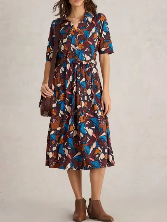 Jersey Midi Dress