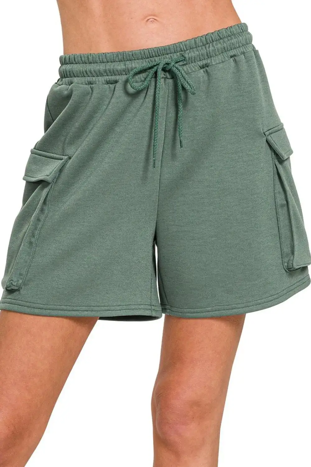Scuba Thigh Pocket Detail Shorts