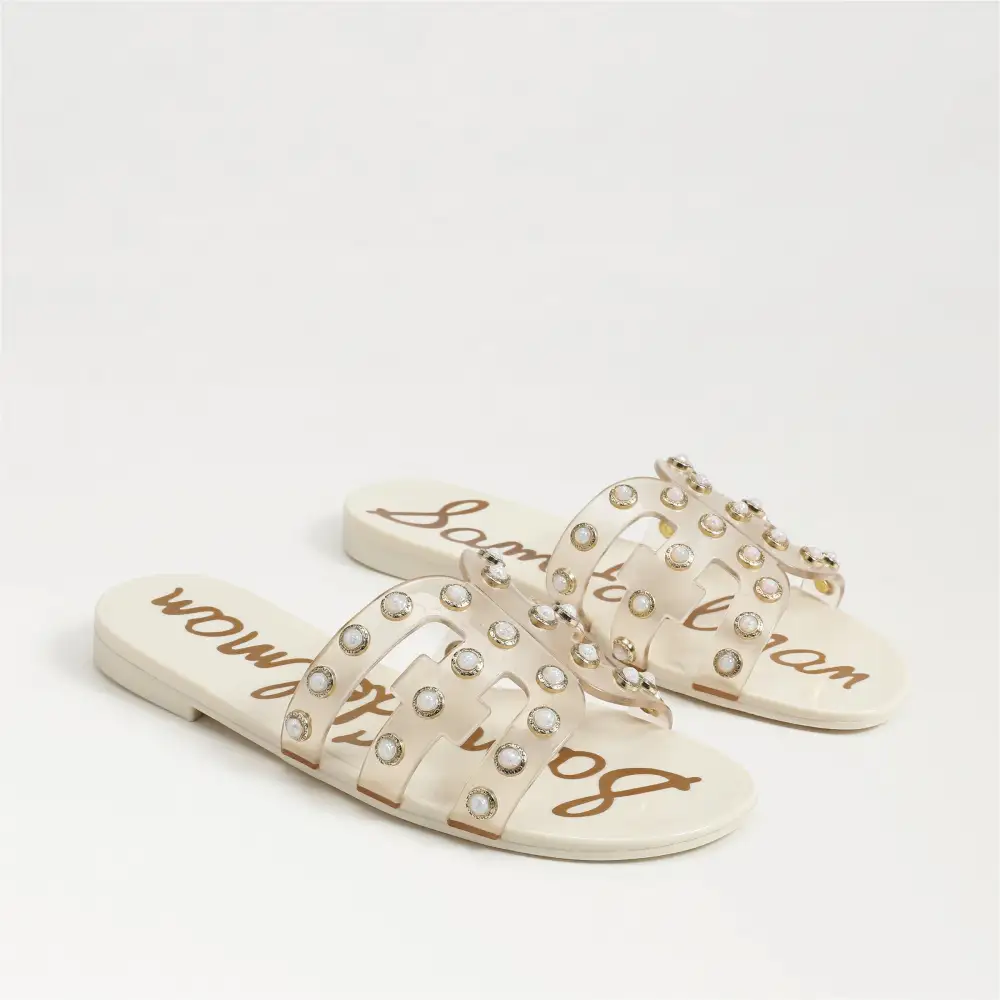 Low Heel Slide Sandals
