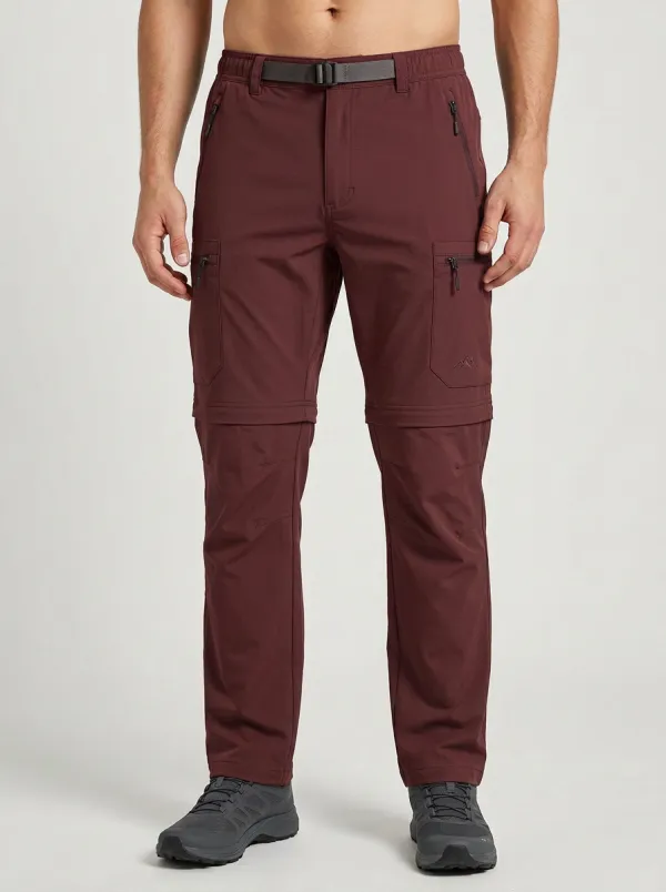 Men's Canyon Adventure Mountain Graphic Waterproof Zip-Off Tactical Cargo Pants