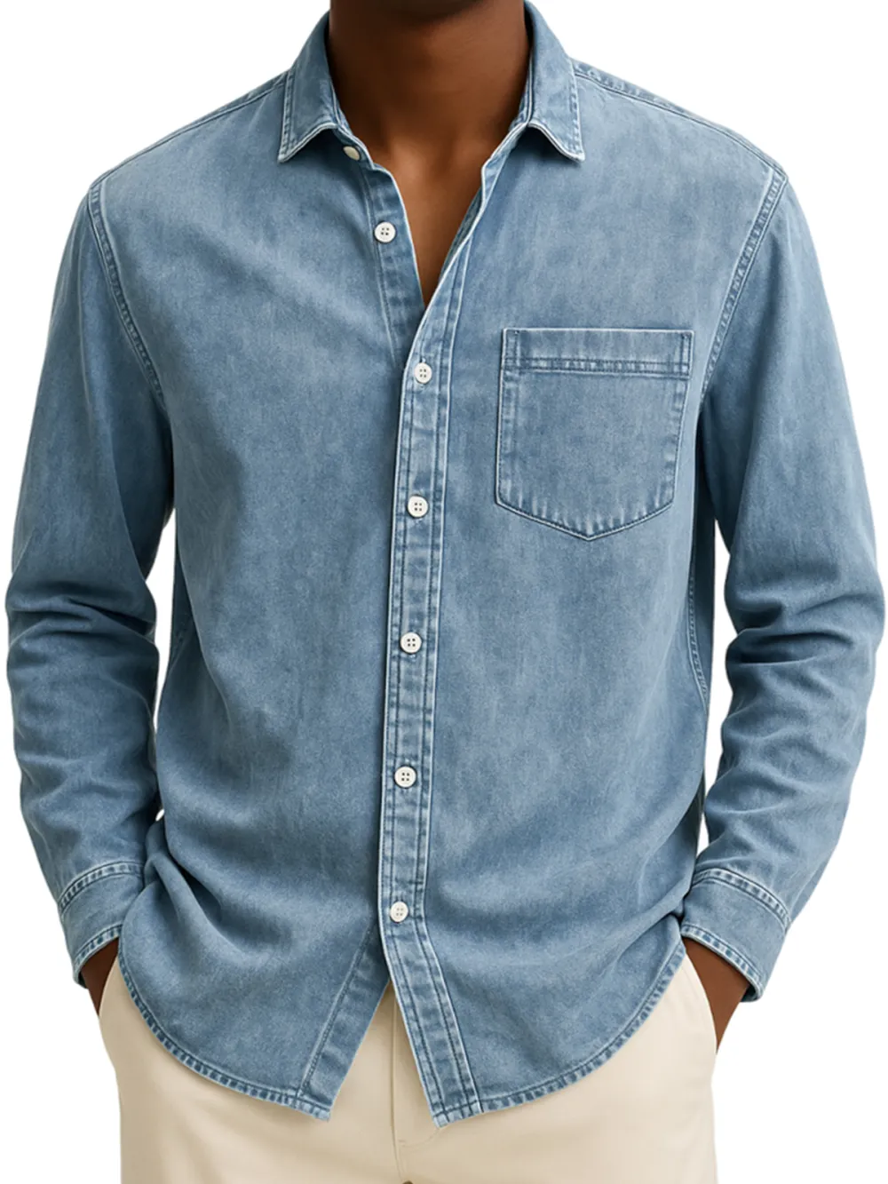 Long Sleeve Pocket Shirt