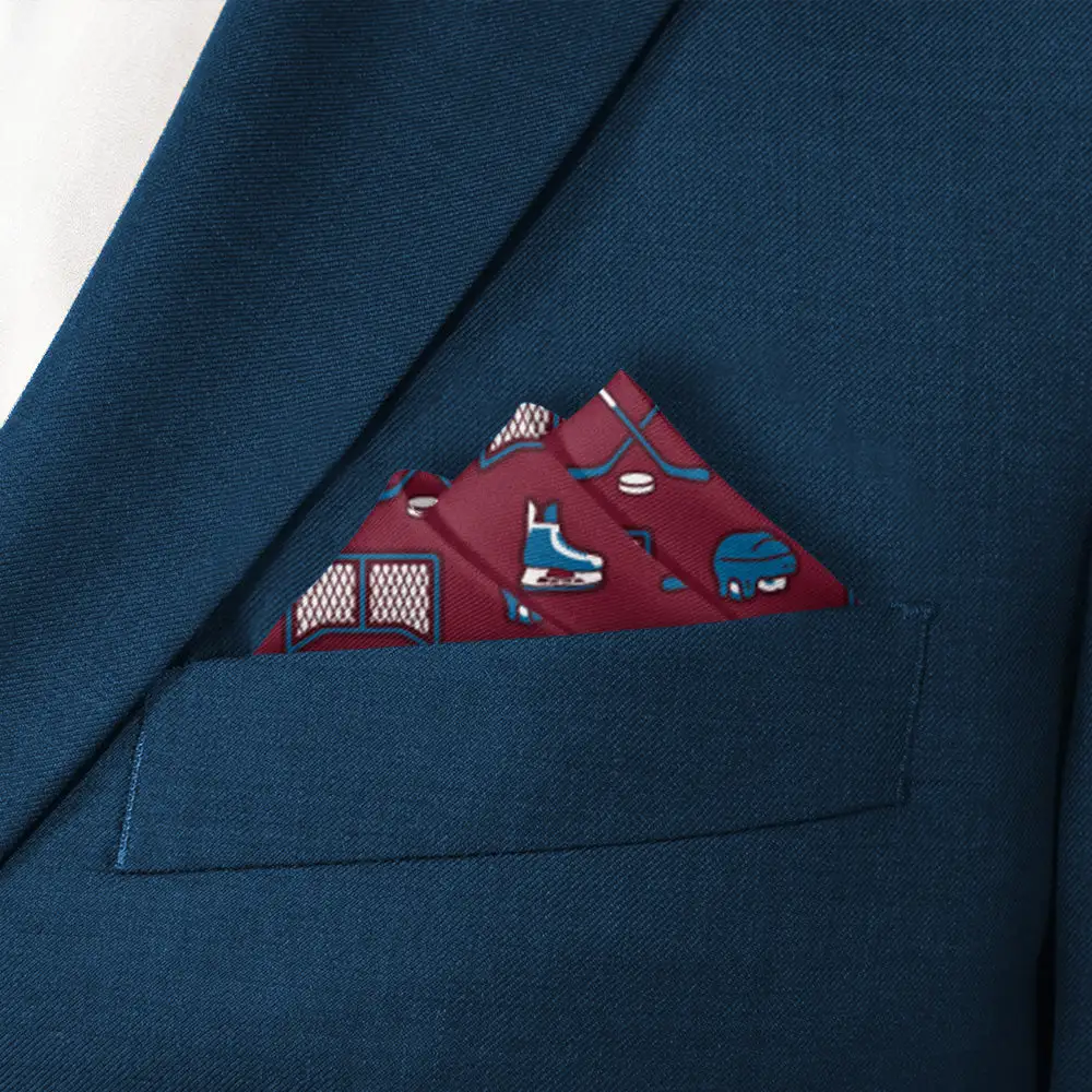 Timeless Neat Hobby Motif Sports Motif Pocket Square