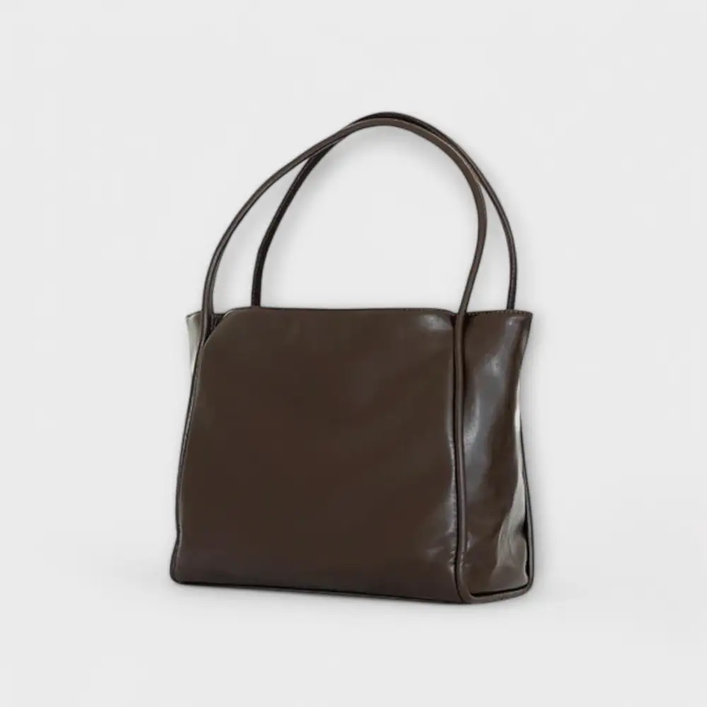 Latch Front Twill Handbag