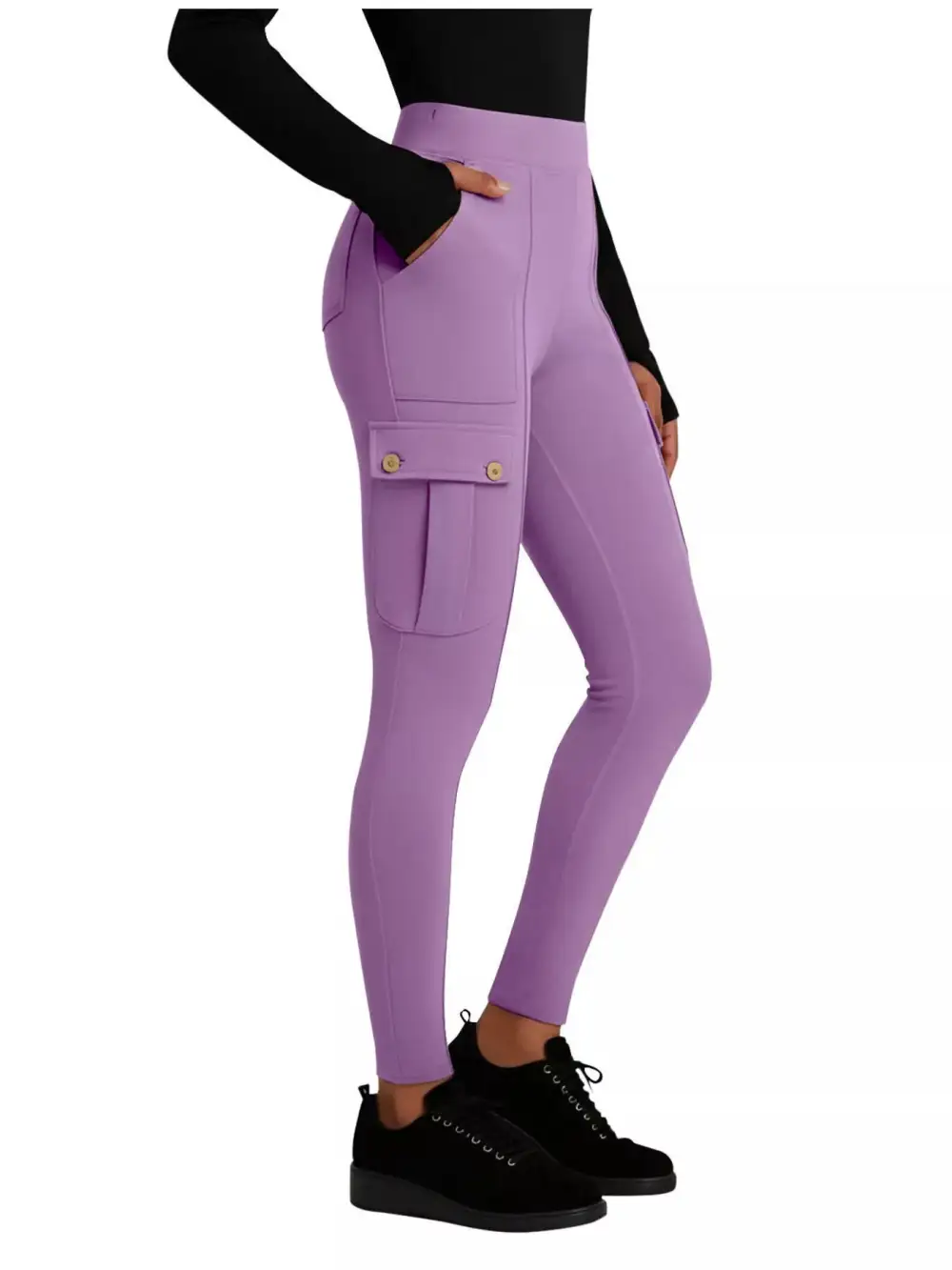 Refined High Waist Active Pants