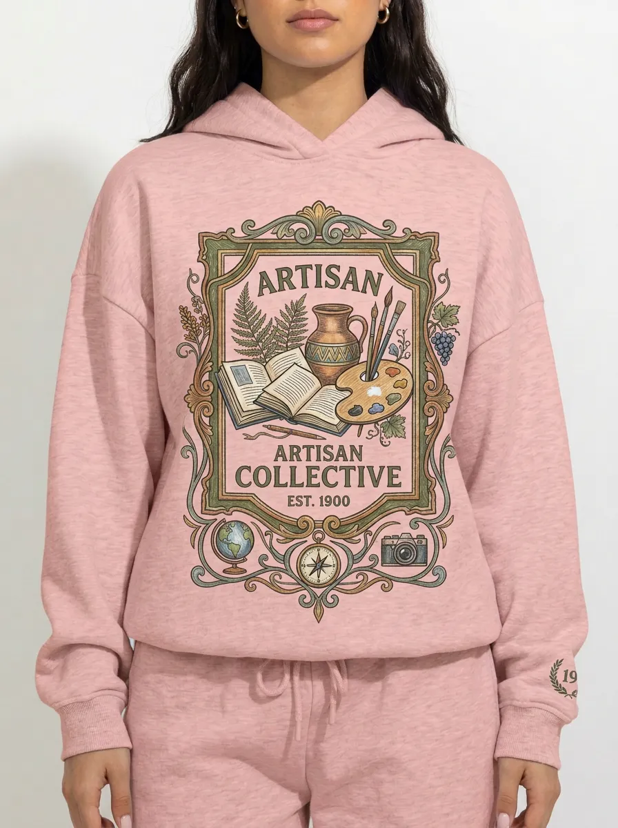 Women's Artisan Collective Creative Arts Graphic Hoodie