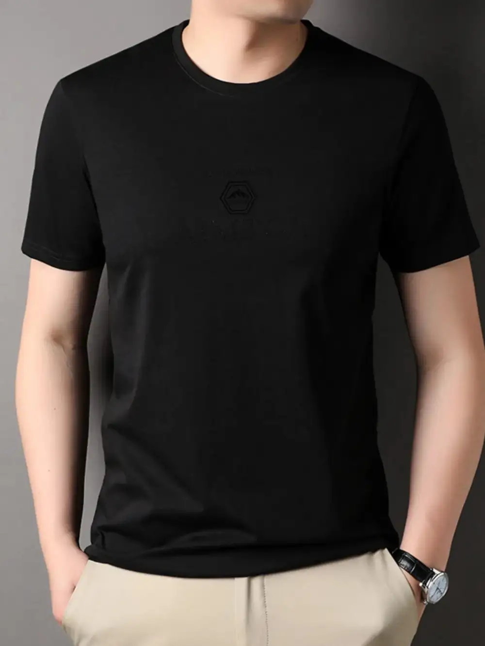 Casual Crew Neck Short Sleeve Tee
