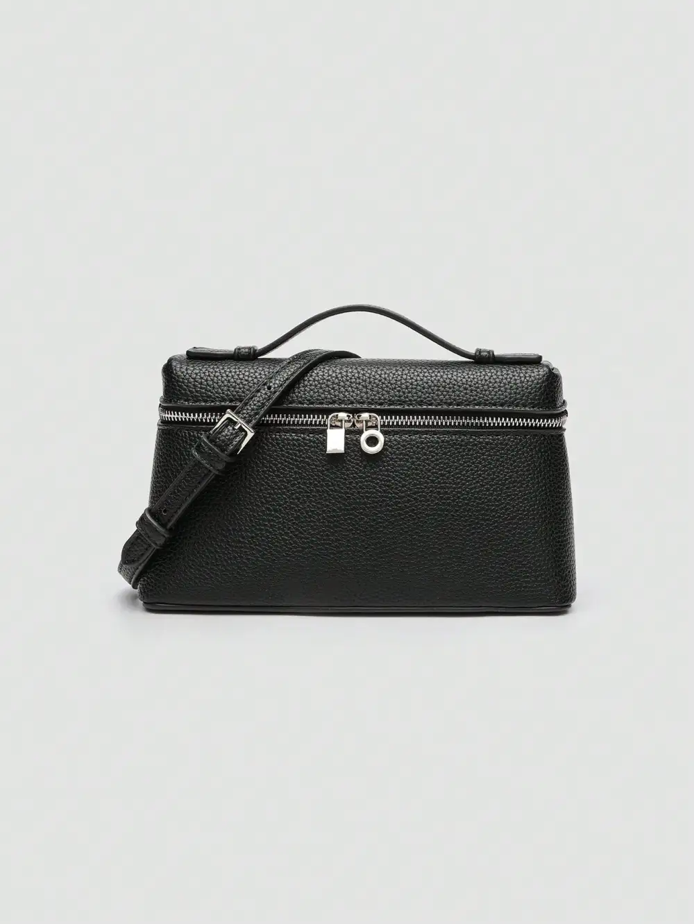 Litchi Grain PU Square Shoulder Bag