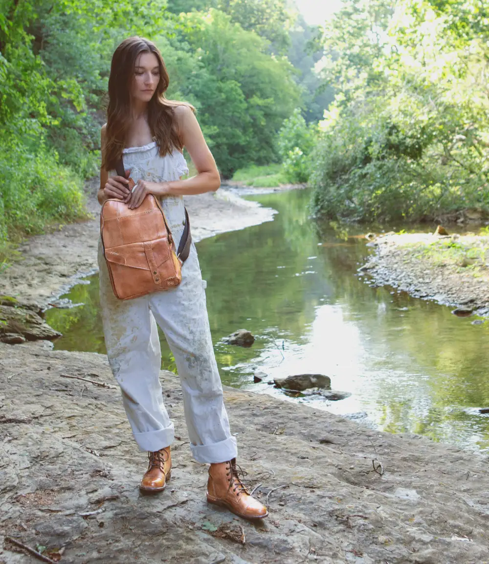 Cap-Toe Contrast-Stitched Heritage Combat Boots