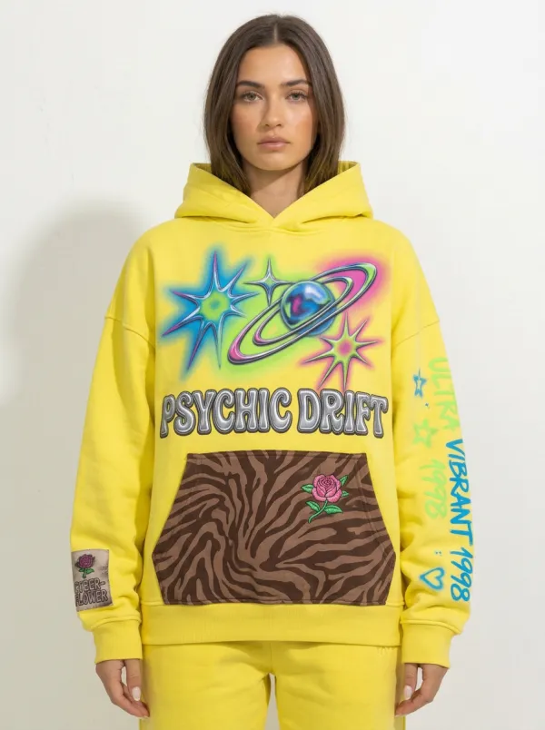 Unisex Streetwear Planet Rose Hoodie