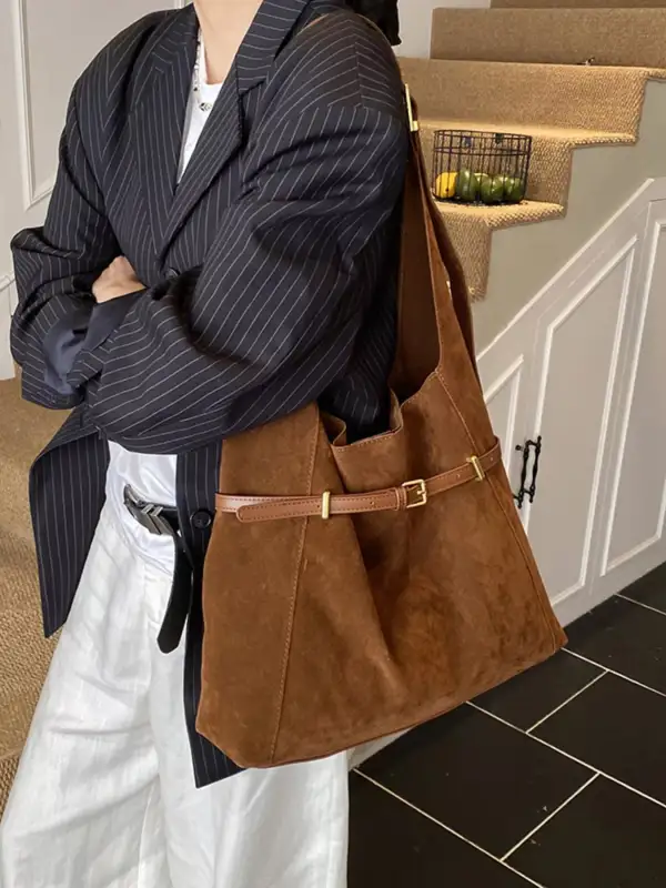 Buckle Strap Shoulder Bag