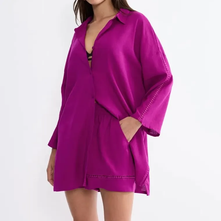 Relaxed Viscose Women's Shirt