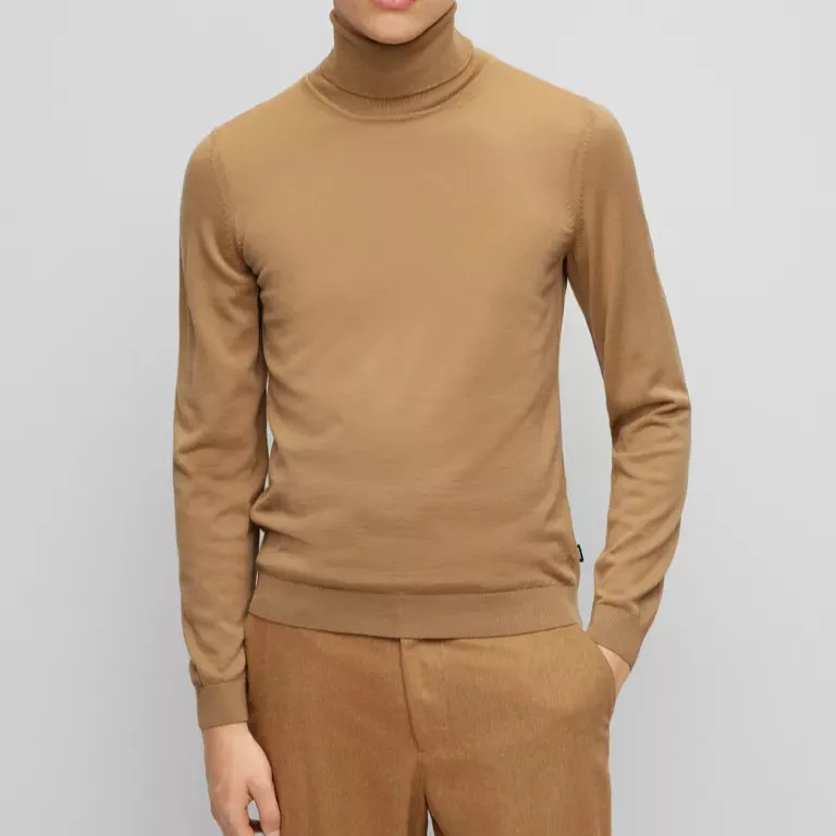 Refined Roll-Neck Men's Sweater