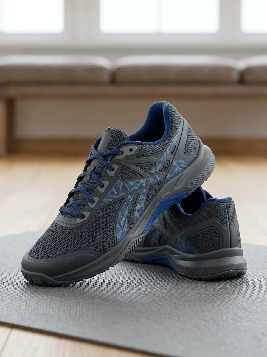 Women's Tempo Athletic Fitness Geometric Pattern Printed Sneakers