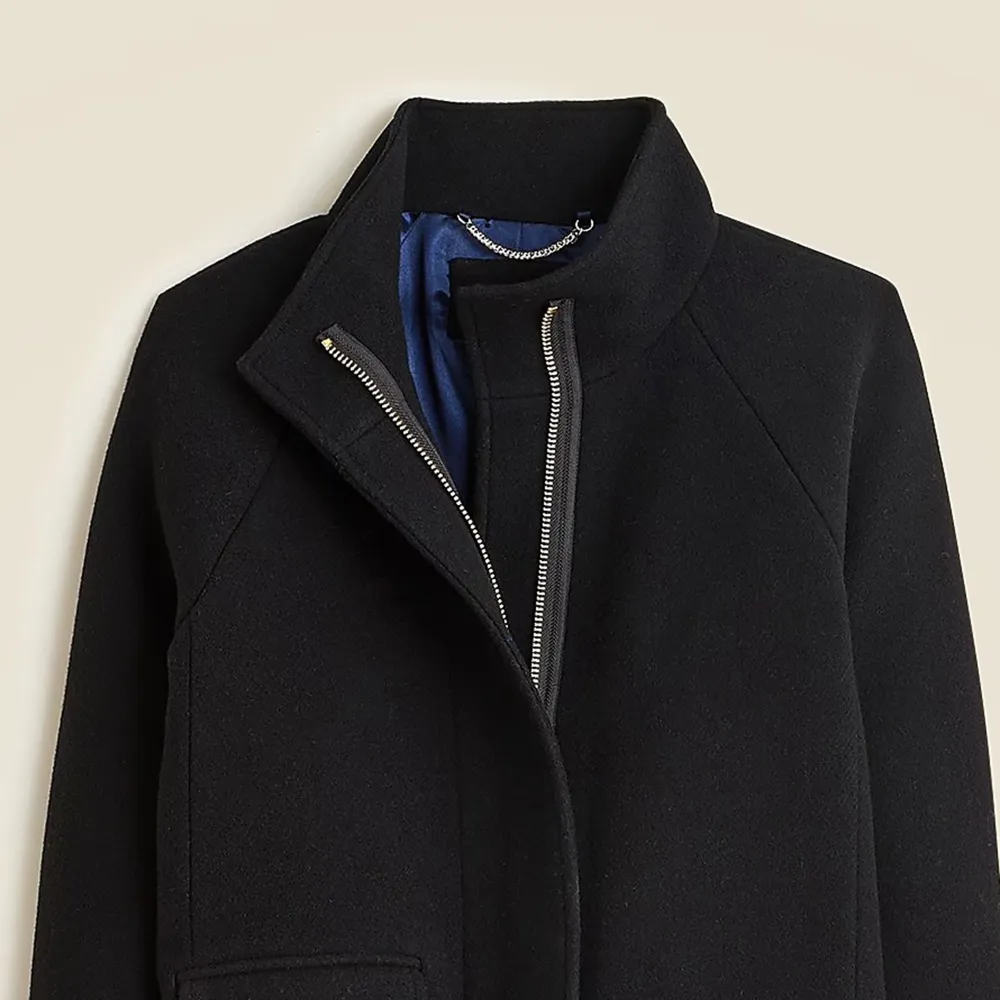 Stadium-Cloth Wool Blend Long Coats
