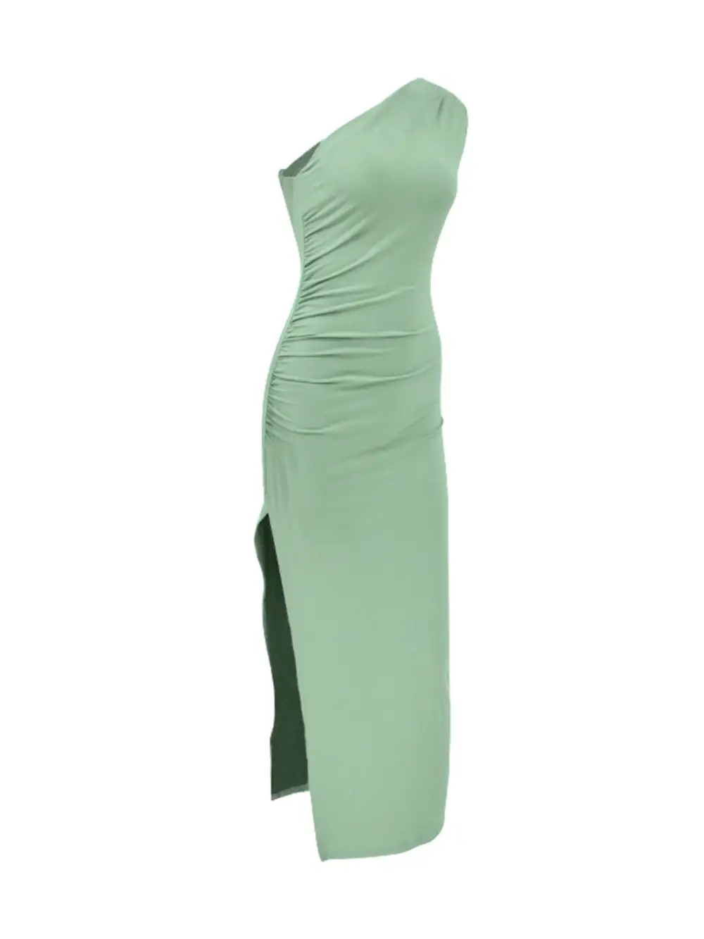 Ruched Slit Dress Casual