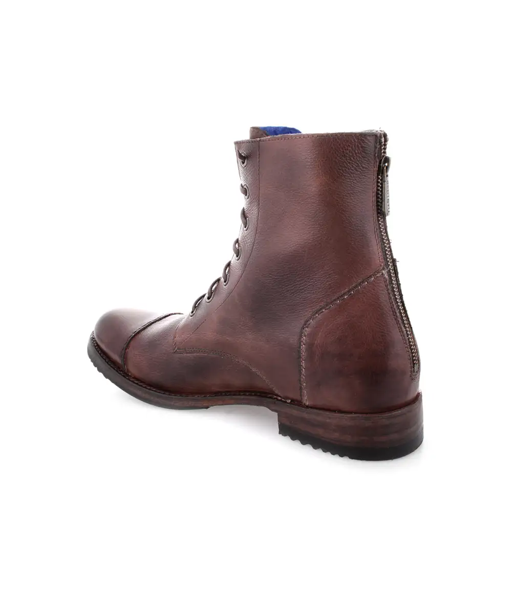 Back-Zip Streamlined Combat Boots