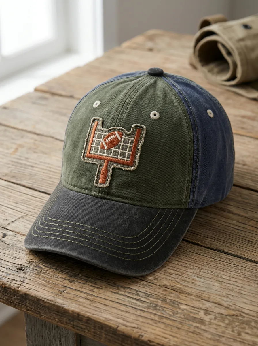 Men's Football Fan Goalpost Embroidery Printed Cap