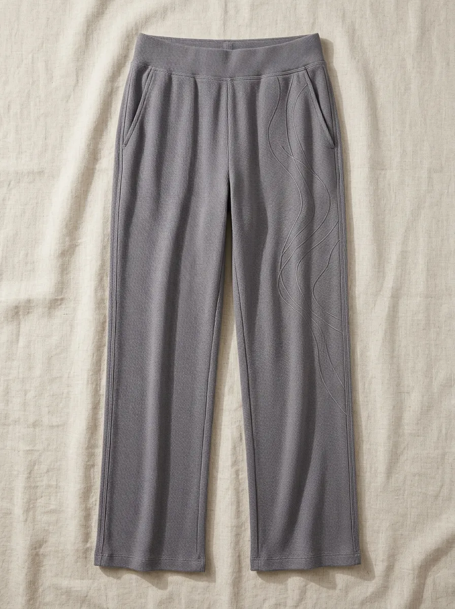 Women's Printed Waffle Lounge Pants
